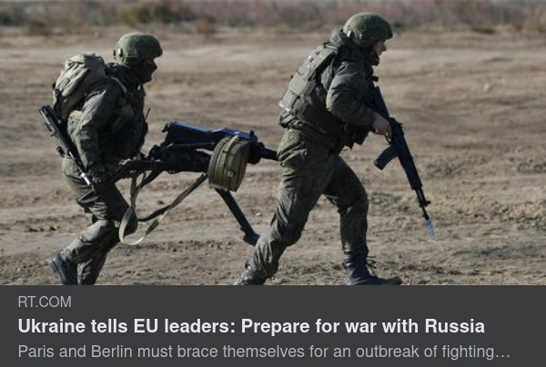 Krigsförberedelseuppmanande Ukraina