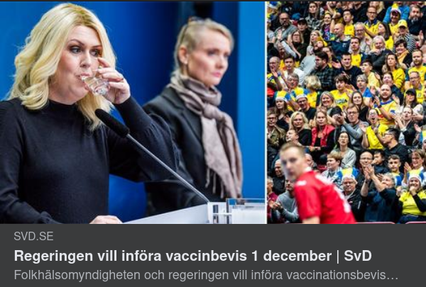 Regeringen Vill Införa Vaccinpass