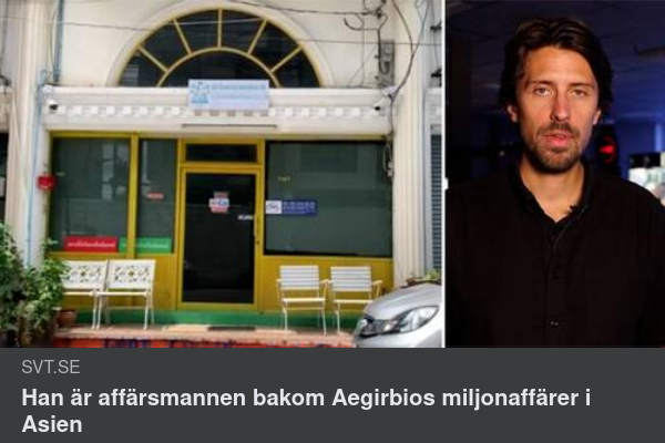 Han är affärsmannen bakom Aegirbios miljonaffärer i Asien