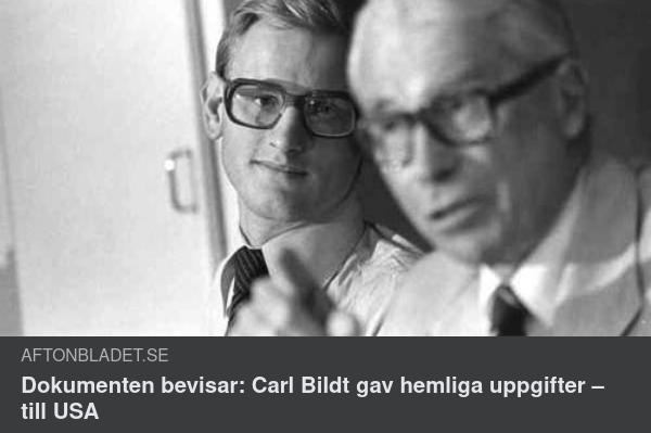 Hemlig Uppgiftsöverlämnande Bildt