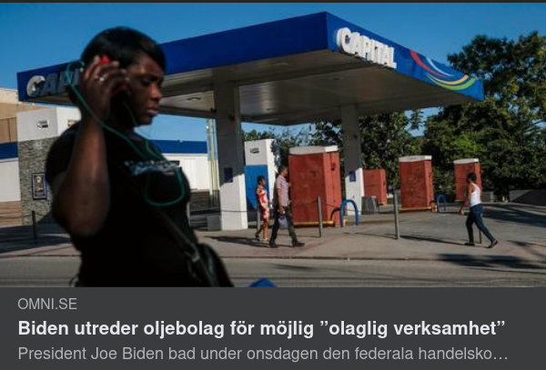 Biden Utreder Oljebolag