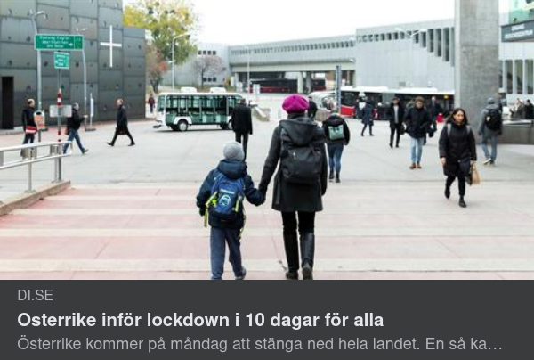 Österrikisk Covidiotilockdown