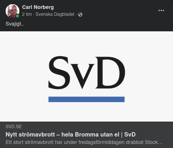 Strömavbrott I Bromma