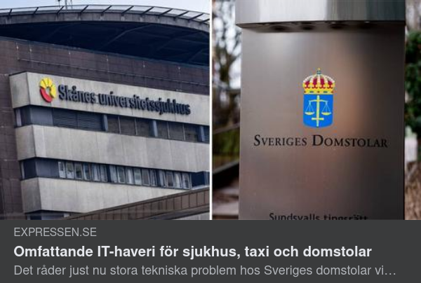 Omfattande IT-Haveri