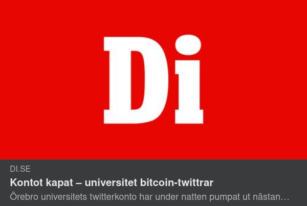 Bitcointwittrande Universitetskonto