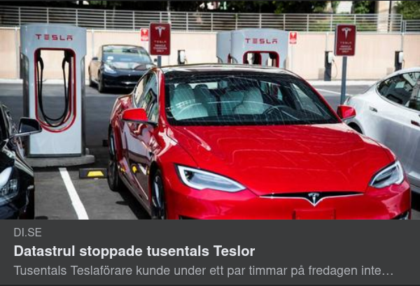 Datastrulande För Tesla