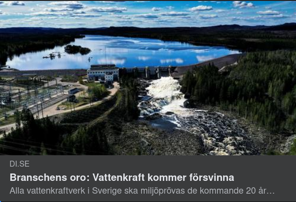 Försvinnande Vattenkraft