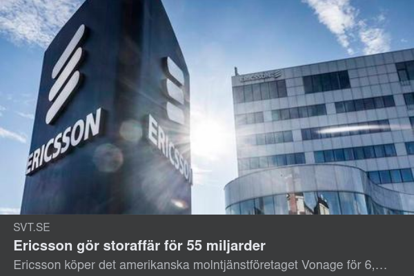 Ericsson Köper Vonage