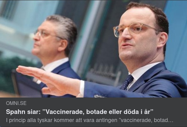 Tyskar Vaccinerade, Botade Eller Döda I År