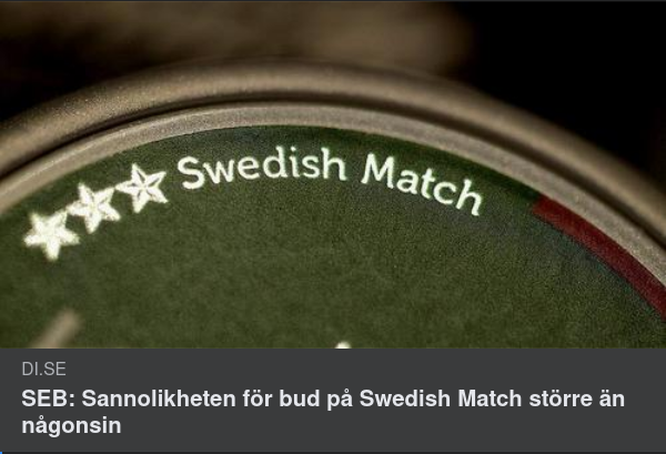 Budsannolikhet För Swedish Match