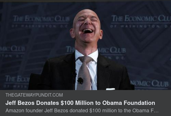 Bezos Donerar Till Obama Foundation