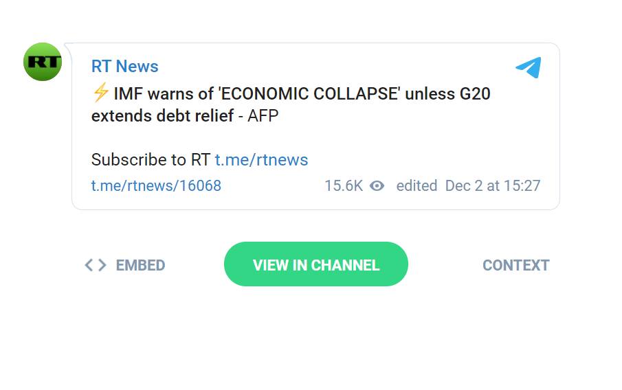 IMF Varnar För Ekonomisk Kollaps