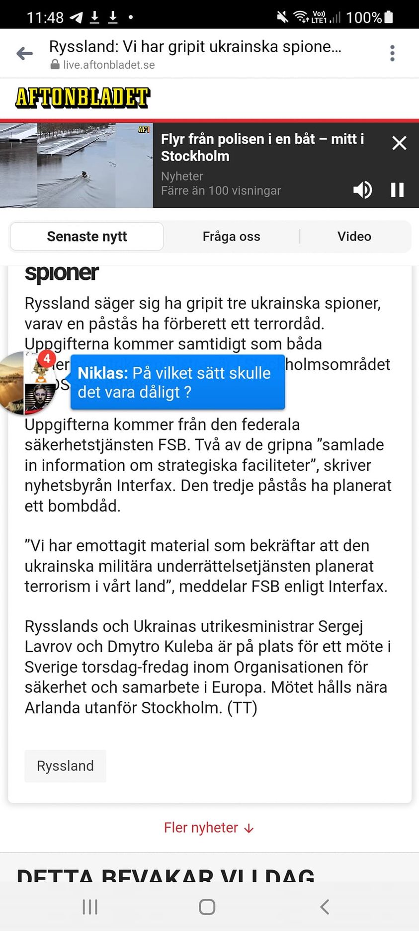 Ukrainska Spioner Gripna I Ryssland