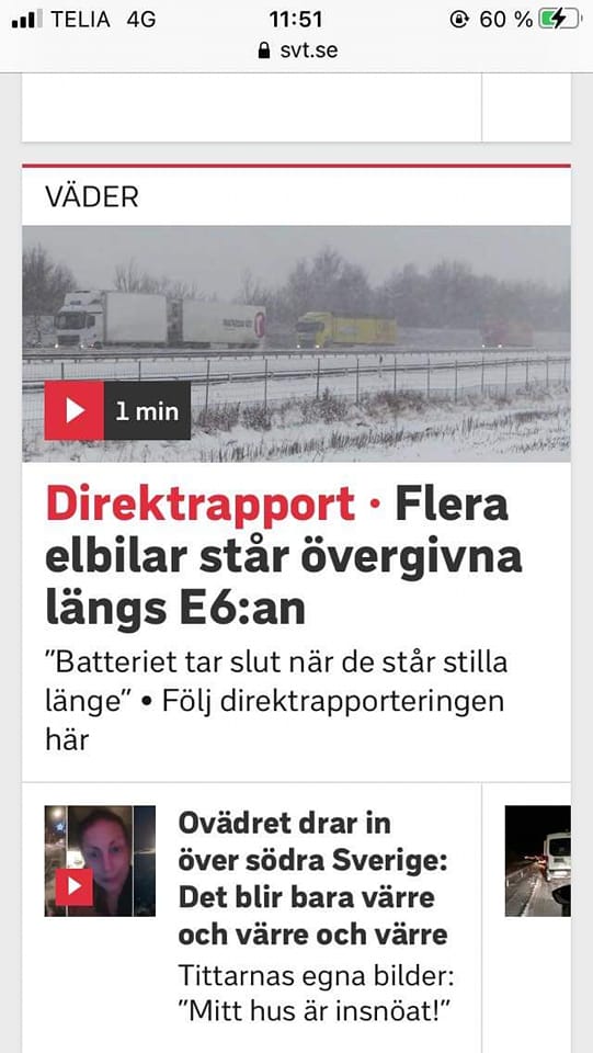 Övergivna Elbilar I Kylan
