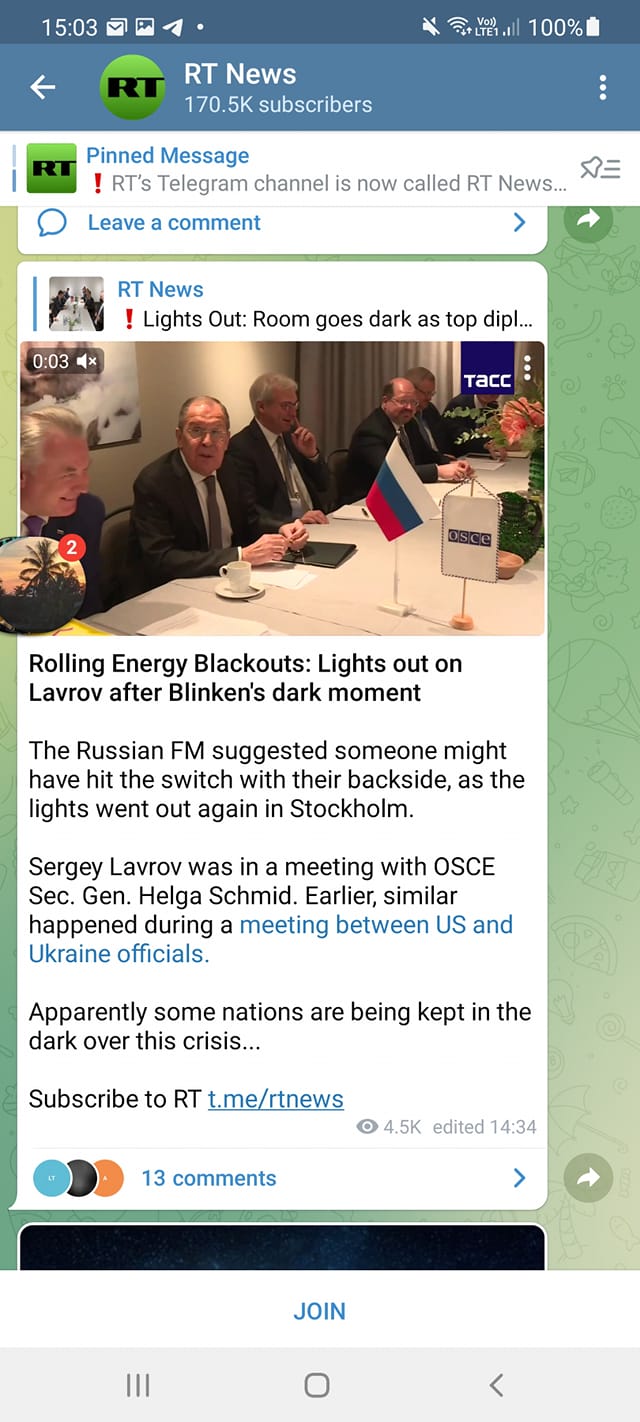 Mörkat Utrikesministermöte