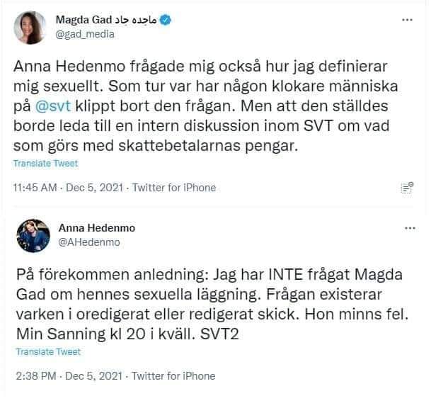Sexuell Fråga Mellan Magda & Anna