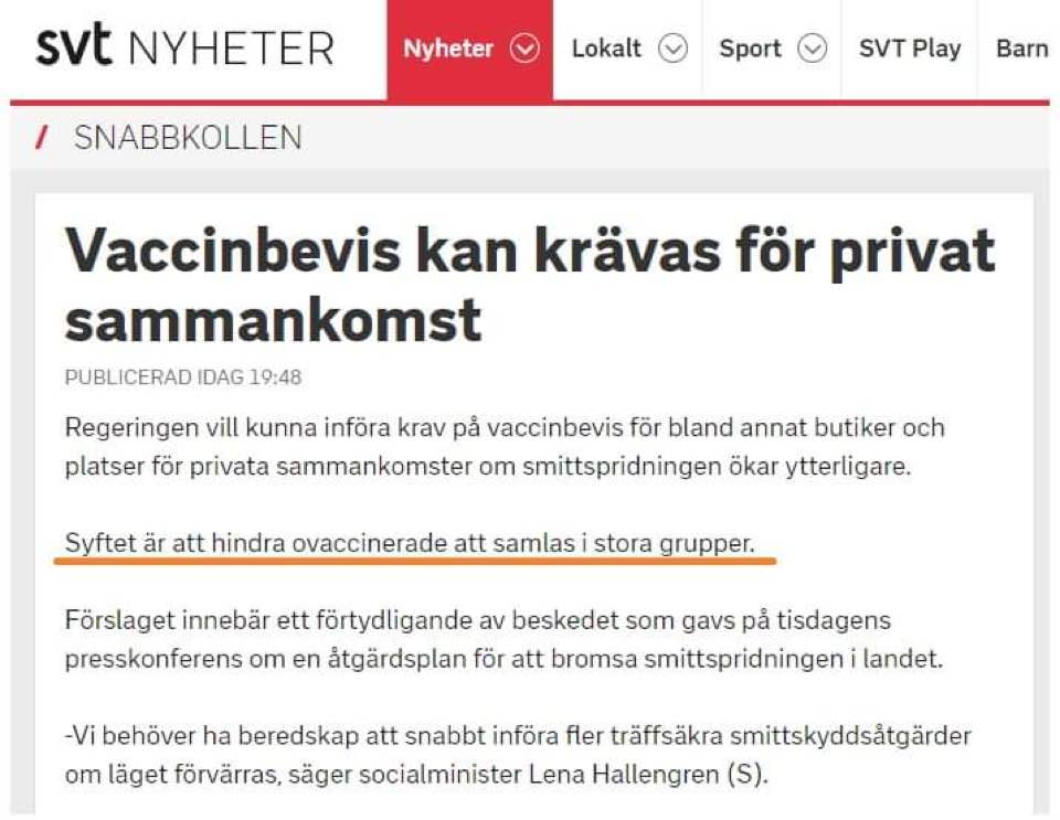Att Hindra Ovaccinerade Att Samlas