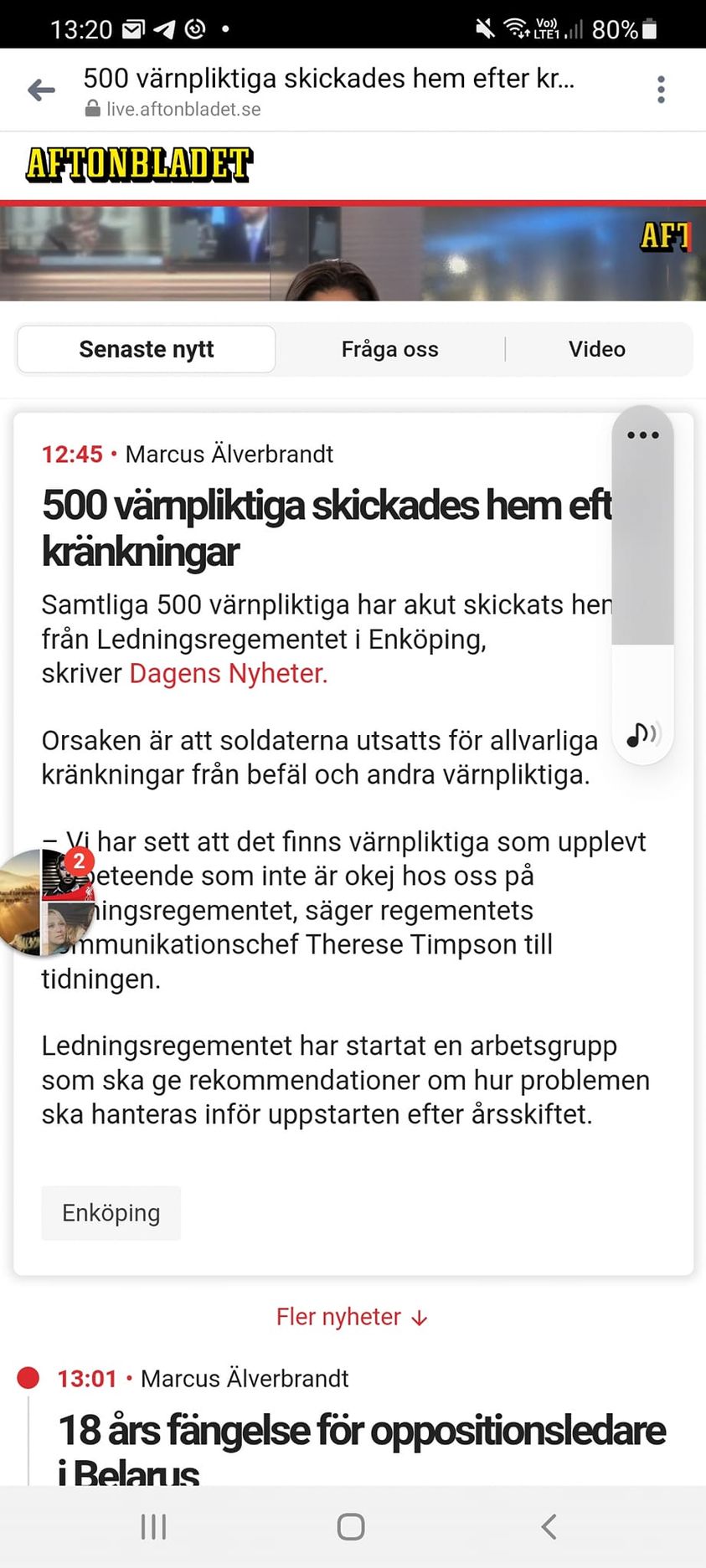 Kränkta & Hemskickade Värnpliktiga