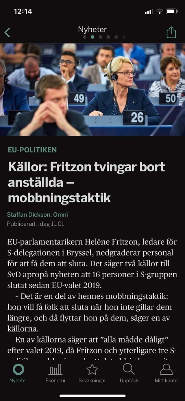 Fritzon Mobbar I Bryssel