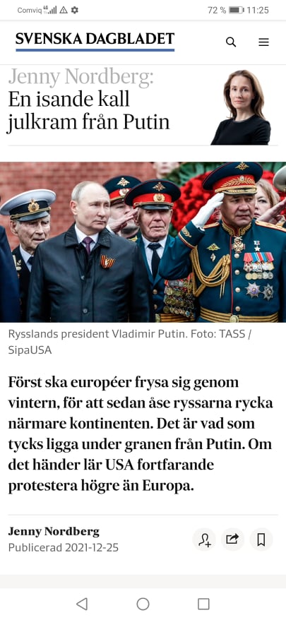 Kall Julkramsförståelse I SvD