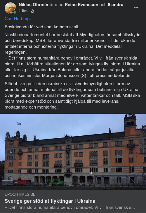 MSB-Hjälp Till Ukraina