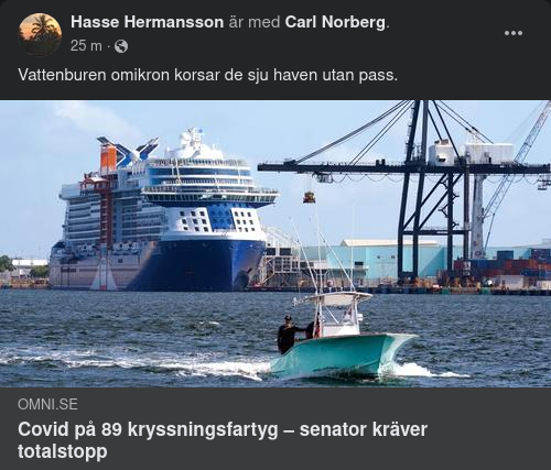 Covidiotilastat Kryssningsfartyg