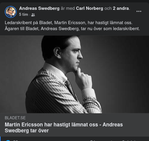 Ledarskribentbyte På Bladet.se