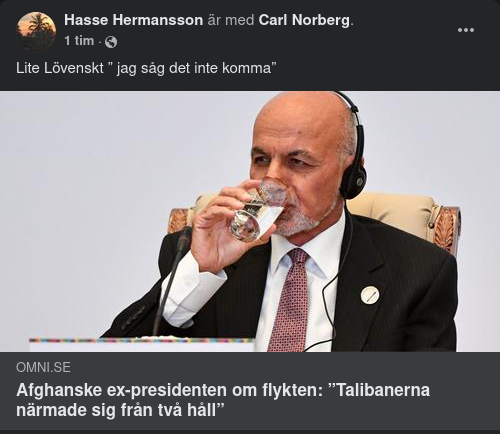 Afghanska Presidentens Flyktberättelse