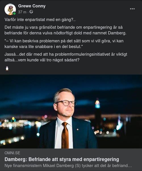 Damberg Befriad Av Enpartiregering