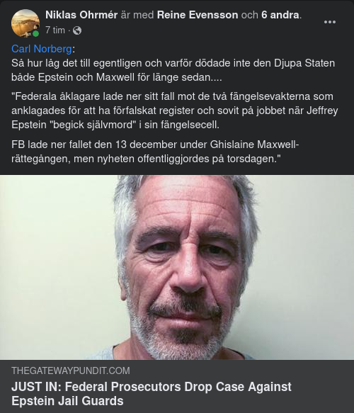 Målet Mot Epsteins Fängelsevakter Nedlagt