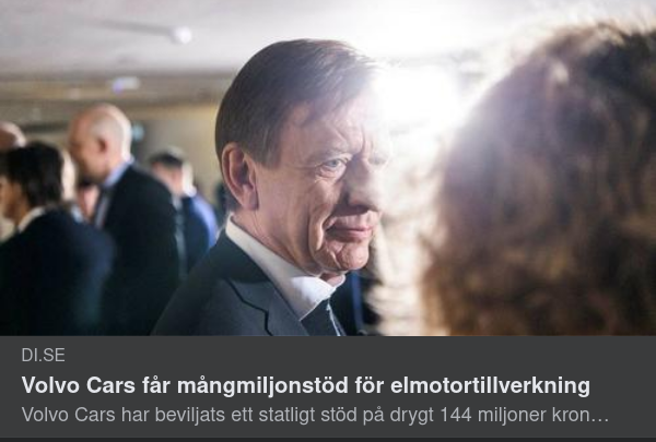 Statligt Stöd För Volvo Cars