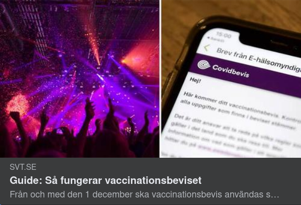 Folkbildande Vaccinationsbevisfunktion
