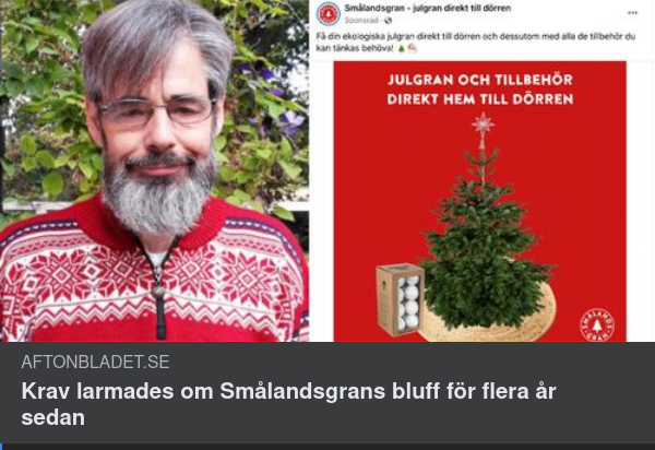 Svensk Julgransbluff
