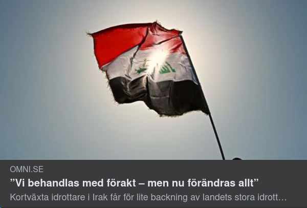 Kortväxta Idrottare Föraktfullt Behandlande I Irak