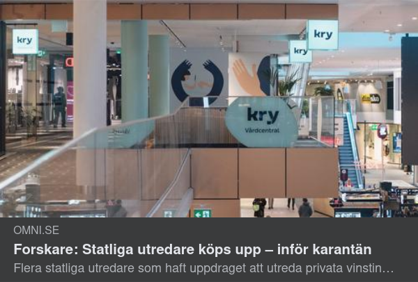 Enskilt Vinstintresserade Statliga Utredare