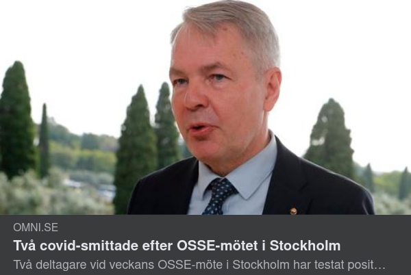 Två Smittade Efter OSSE-Möte