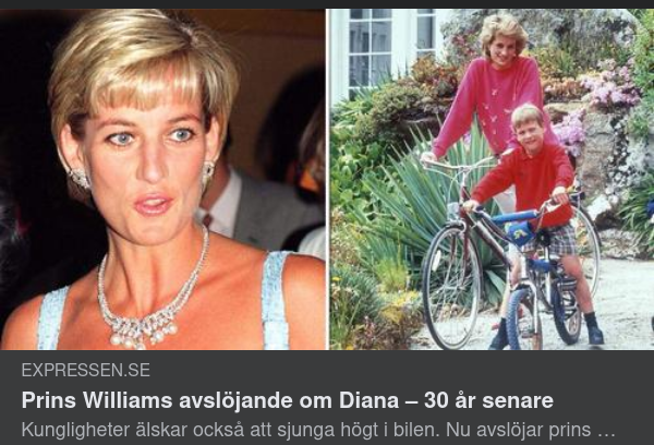 Bilsjungande Diana