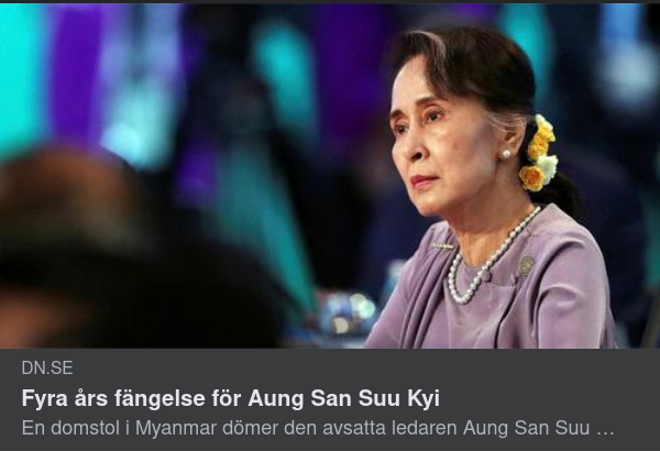 Fyra År För Aung San Suu Kyi