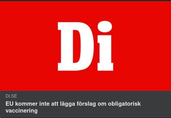 Inget Obligatoriskt Vaccineringsförslag Från EU