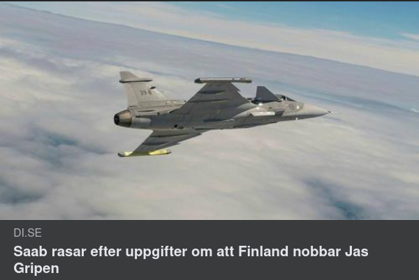 SAAB-Ras Efter Finskt Jas-Nej