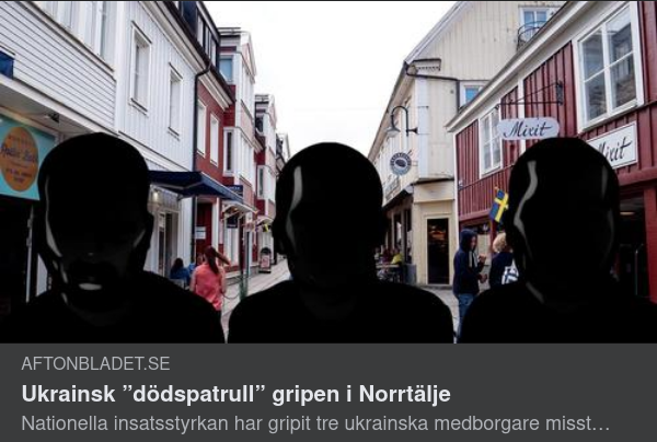 Ukrainsk Dödspatrull Gripen I Sverige