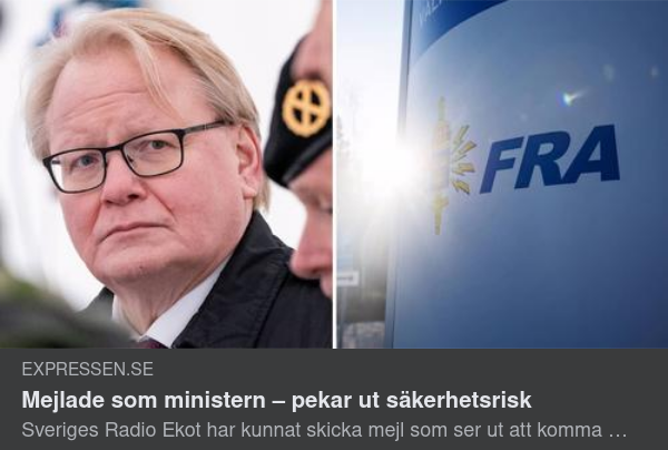 Bristande IT-Säkerhet Hos Regeringskansliet