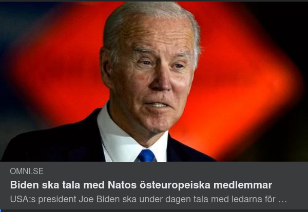Biden Ska Tala Med Kopplade Medlemmar