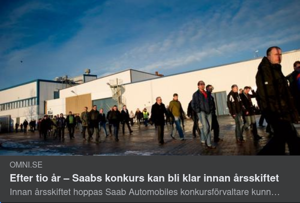SAAB:s Tioåriga Konkurs