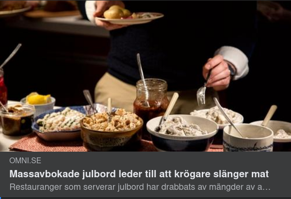 Avbokade Julbord