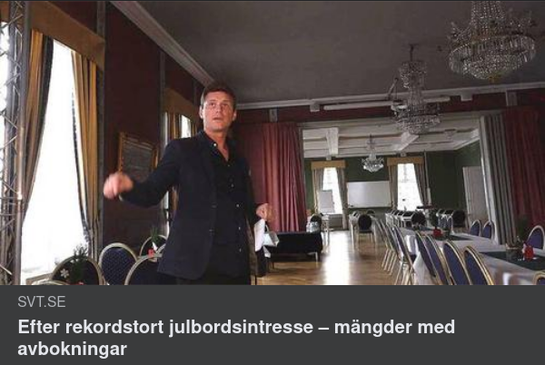 Julbordsavbokningar