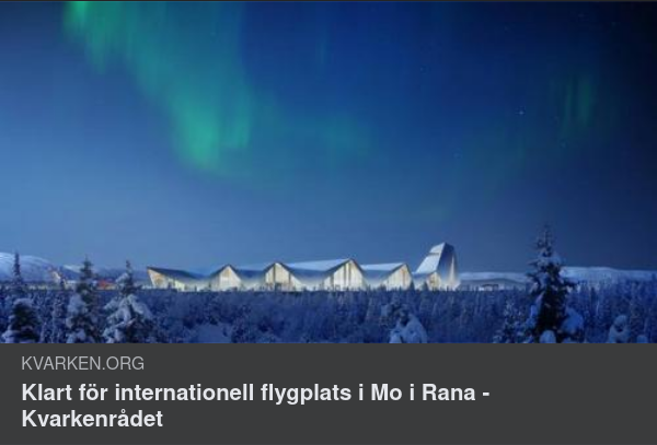 Klart För Internationell Flygplats I Mo I Rana