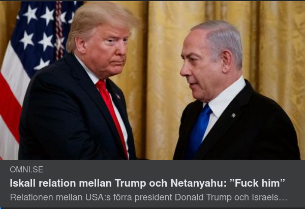 Trump & Bibis Relation