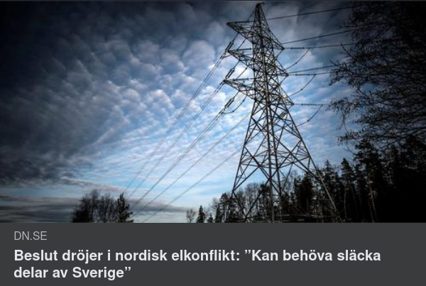 Beslutsdröjande I Nordisk Elkonflikt