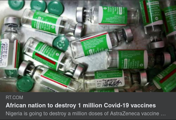 Nigeria Destruerar Astra Zeneca Vaccin